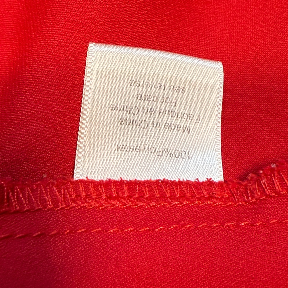 RONNY KOBO Wonder Red Satin Gown Halter Neck Maxi‎ Dress with Rose Detail Size S - Picture 9 of 14